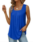 Womens Cute Tank Loose Fit Causal U Neck Top