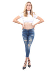 Dayton High Waisted Distressed Jeans