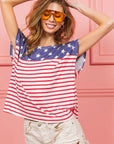 BiBi Star Rpinted with Stripe Combo Top