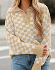 Elaina Checkered Sweater
