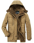 Hooded Winter Parka Coat with Inner Fleece