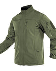 Soft shell Tactical Jacket Mens Warm Military Waterproof Fleece