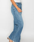 Bytos Full Size High Rise Wide Leg Jeans