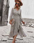 Printed midi dress
