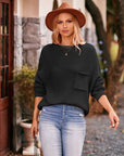 Knit sweater with pocket