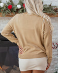 Christmas Merry Dot Dolman Sleeve Sweater