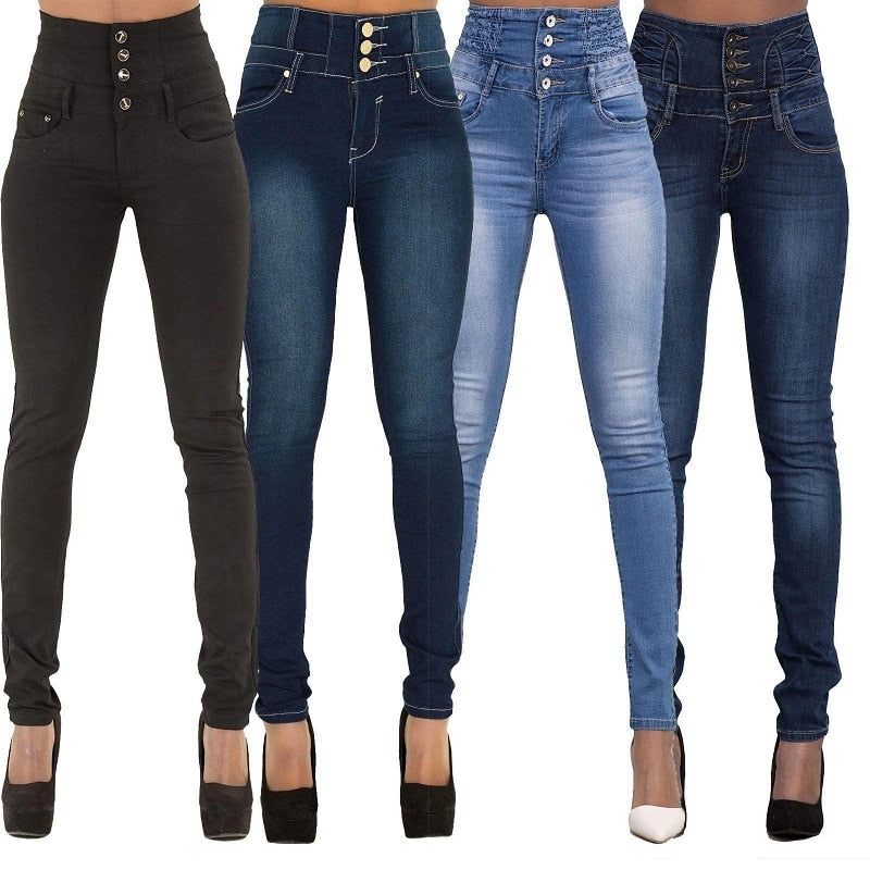 Denim Pencil Pants