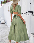 Open back midi dress