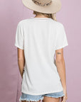 BiBi Colr Block Waffle Knit Top