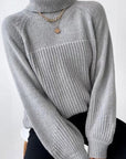 Knit turtleneck sweater