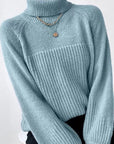 Knit turtleneck sweater