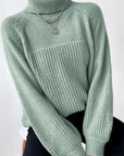 Knit turtleneck sweater