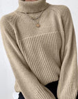 Knit turtleneck sweater
