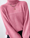 Knit turtleneck sweater