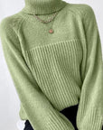 Knit turtleneck sweater