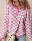 Elaina Checkered Sweater