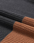 Colorblock Stripe Round Neck Pullover Sweater