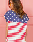 BiBi Star Rpinted with Stripe Combo Top