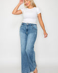 Bytos Full Size High Rise Wide Leg Jeans