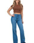 Harley Wide Leg Med Blue- Inseam 32