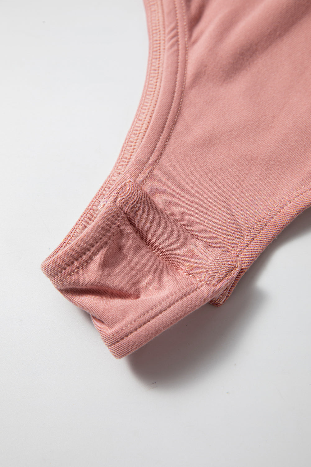 Fuchsia Elegant V-Neck Long Sleeve Casual Bodysuit