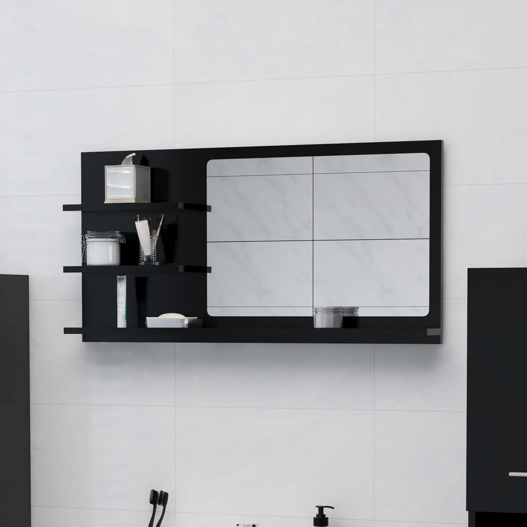 Bathroom Mirror White 35.4"x4.1"x17.7"