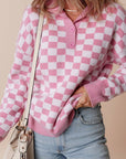 Elaina Checkered Sweater