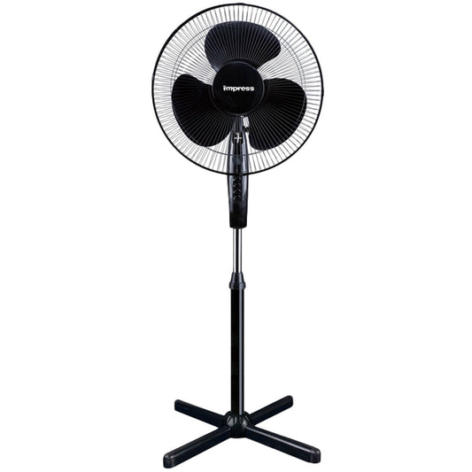 Impress 16" Oscillating Stand Fan (black)