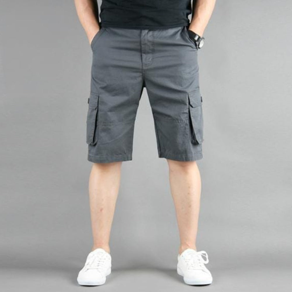 Mens Casual Cargo Shorts with Side Pockets