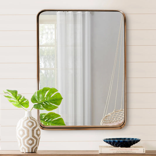 Gold Bathroom Hanging Mirror