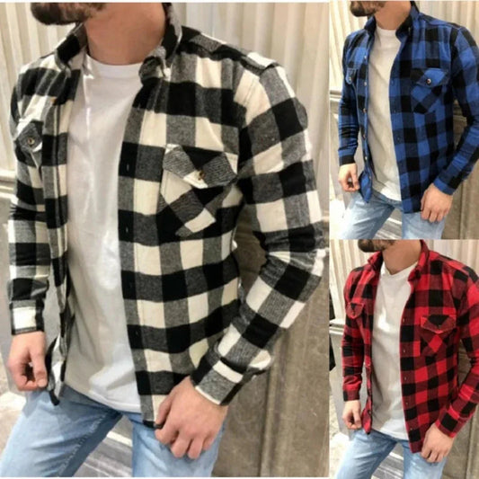 Long Sleeve Checkered Shirt