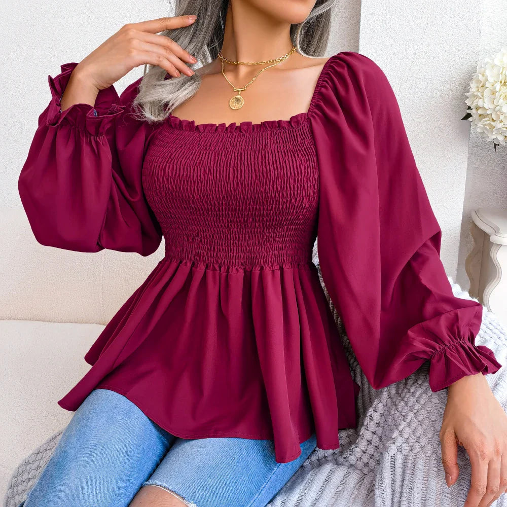 Loose Fit Chiffon Blouse