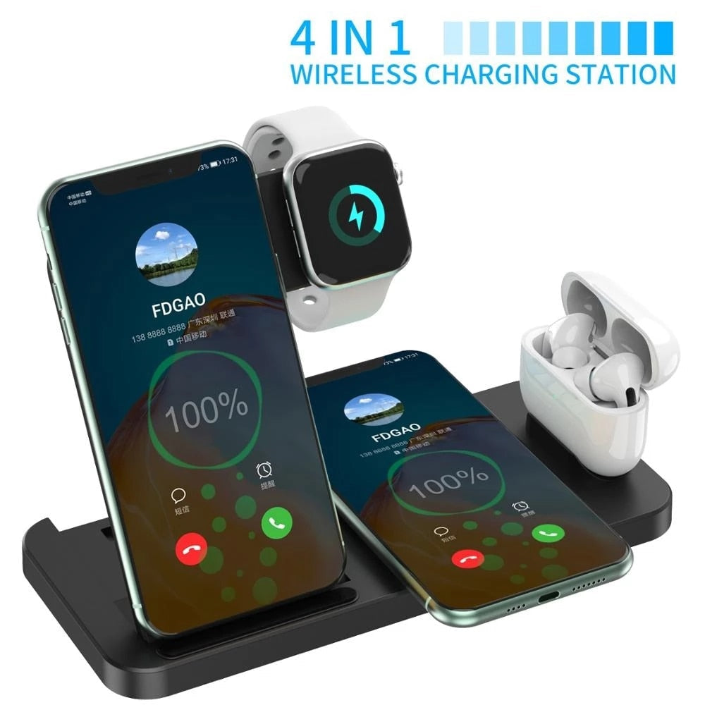 Wireless Charging Station For iPhone and Samsung phone