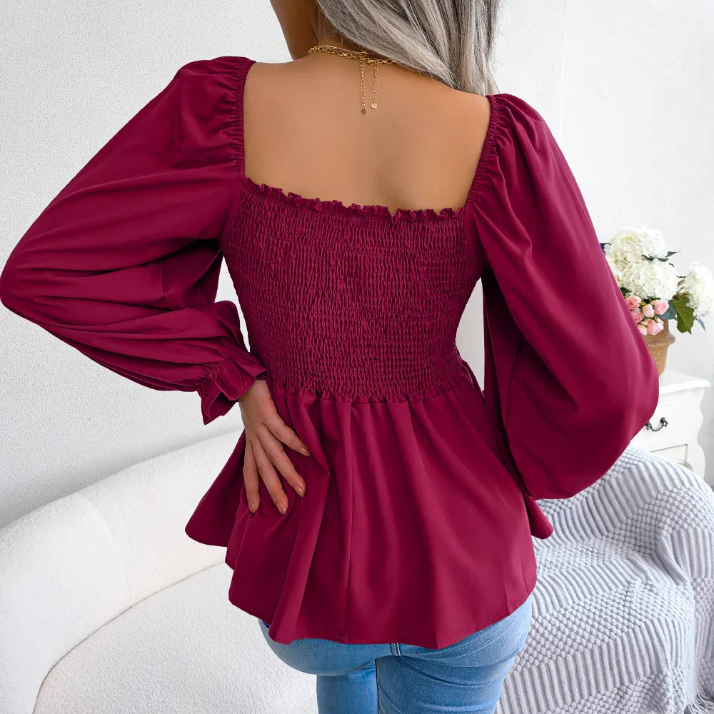 Loose Fit Chiffon Blouse