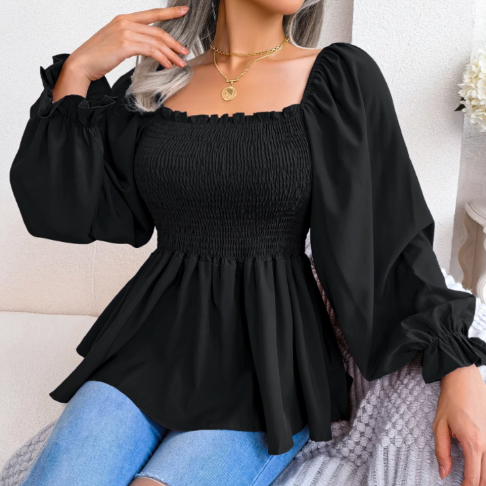 Loose Fit Chiffon Blouse