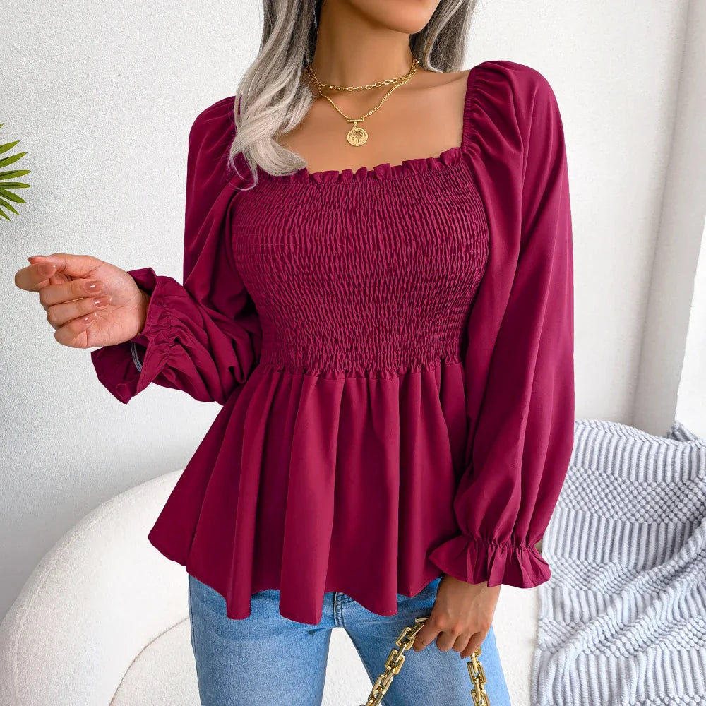 Loose Fit Chiffon Blouse