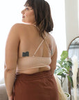 Crochet Lace High Neck Bralette