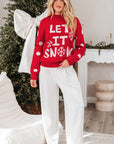 LET IT SNOW Christmas Holiday Sweater