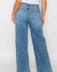 Bytos Full Size High Rise Wide Leg Jeans