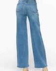 Bytos Full Size High Rise Wide Leg Jeans