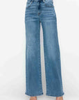 Bytos Full Size High Rise Wide Leg Jeans