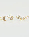 Moon & Star Earring and Cuff Set