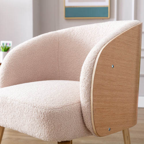 Lamb-hair Acent Chair Upholstered Chair