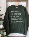 Dear Santa Christmas Sweatshirt