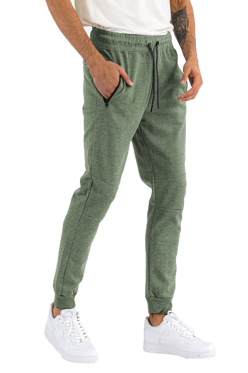 Green Heathered Cotton Sweats