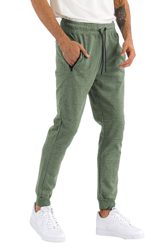 Green Heathered Cotton Sweats