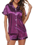 Women's Silk Satin Pajamas and Loungewear PJ Set-Mothers Day Gifts