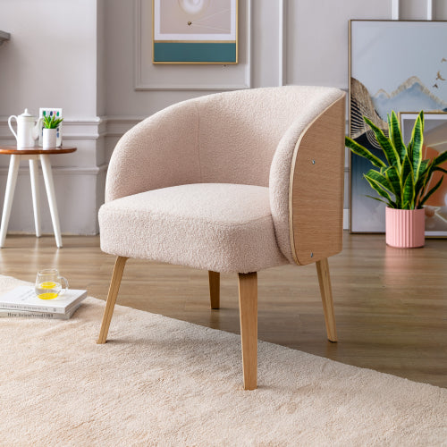 Lamb-hair Acent Chair Upholstered Chair