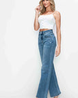 Bytos Full Size High Rise Wide Leg Jeans