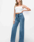 Bytos Full Size High Rise Wide Leg Jeans